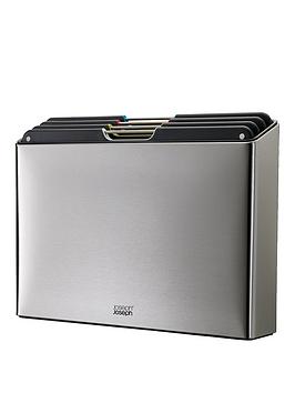 Joseph Joseph Folio Steel Large Chopping Boards & Storage Case, Set of 4