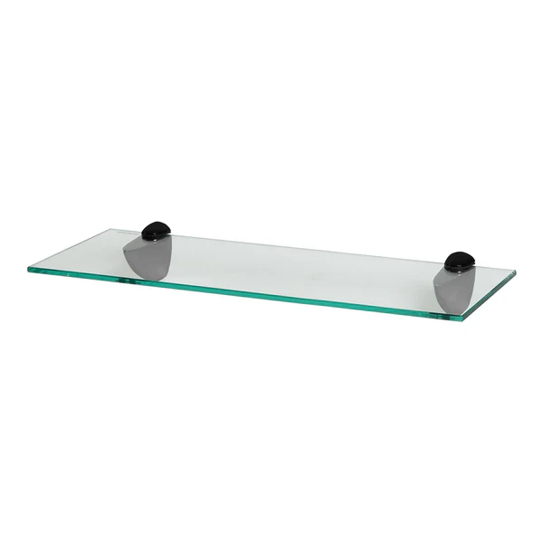 Floating Glass Bathroom Wall Shelf - 50cm
