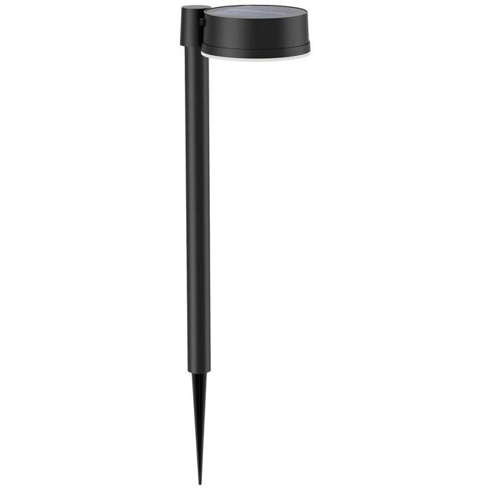Philips Lighting Vynce Outdoor Solar Wall Light, Square, 1.5W, 2700K, Black, IP44 Weatherproof