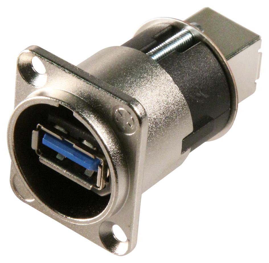 Neutrik USB 3.0 Feedthrough Gender Changer for use with USB 3.0 Connectors