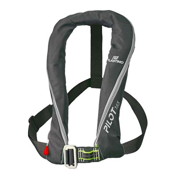Plastimo Pilot Auto Inflatable lifejacket Black 165N With Crotch Strap