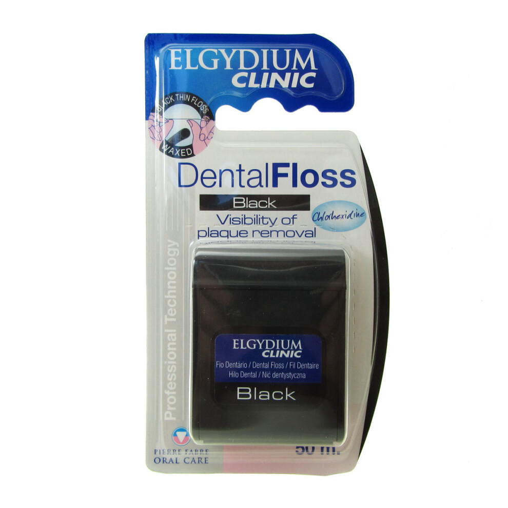 Elgydium Clinic Black Dental Floss 50mt