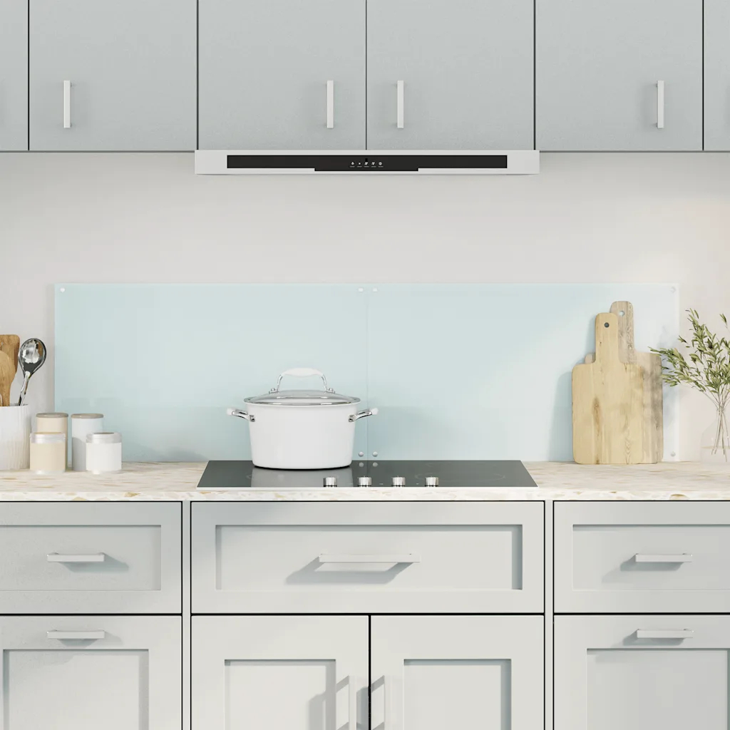 VidaXL (white, 70 x 50 cm) vidaXL Kitchen Backsplash Wall Tile Panel Kitchen Back Wall Tempered Glass