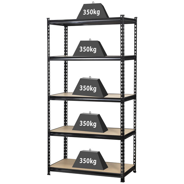 TOOLCRAFT TO-8660250 Heavy Duty Shelving 350kg Adjustable Metal MDF
