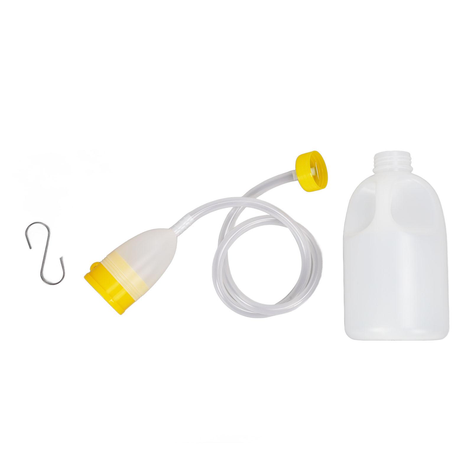 GoolRC Mens Urinal Bottle with 90cm Urinary Tube 1700ml Large Capacity Pee Bottle with Lid Deodorization