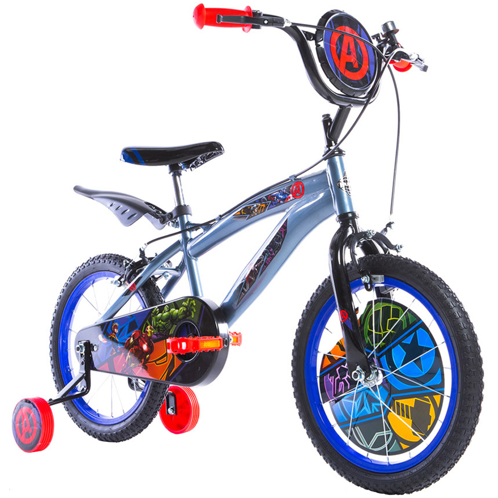 Huffy Avengers Kids 16 Inch Kids Bike Featuring Hu - Grey