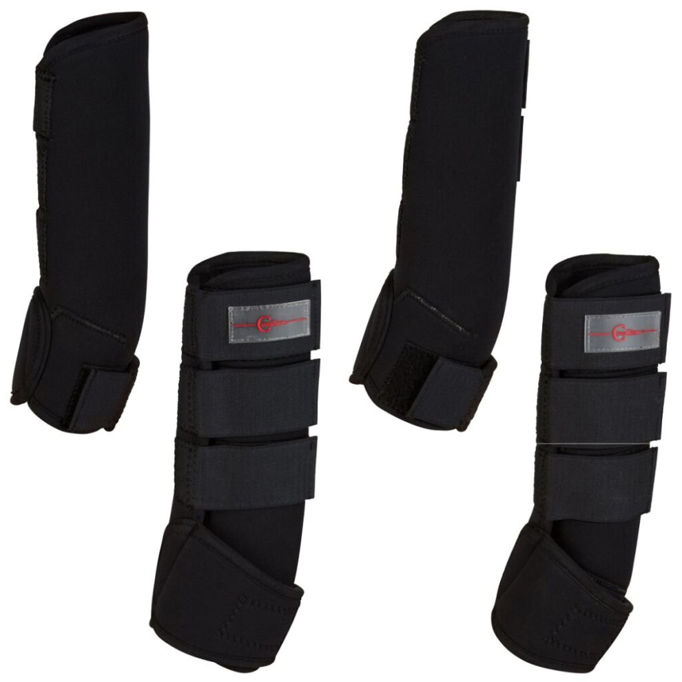 Kerbl Four Piece Horse Boots Set Black Full 320133