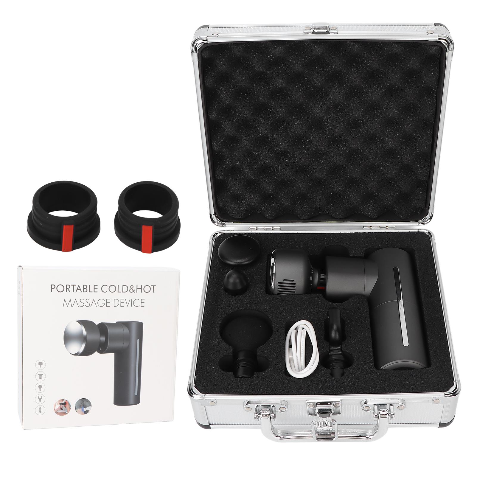 Beautyyy Electric Fascia Massage Gun Hot Cold Compress Pain Relief Muscle Relaxation Fascia Massage Machine