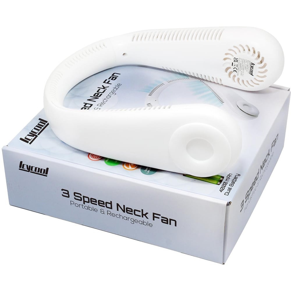 Icycool Neck Fan Extra Life 4000mAh - White