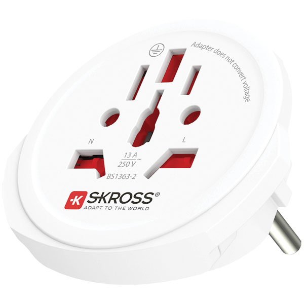 SKROSS 1.500211-1 World Adapter for Safe Device Use in 150+ Countries