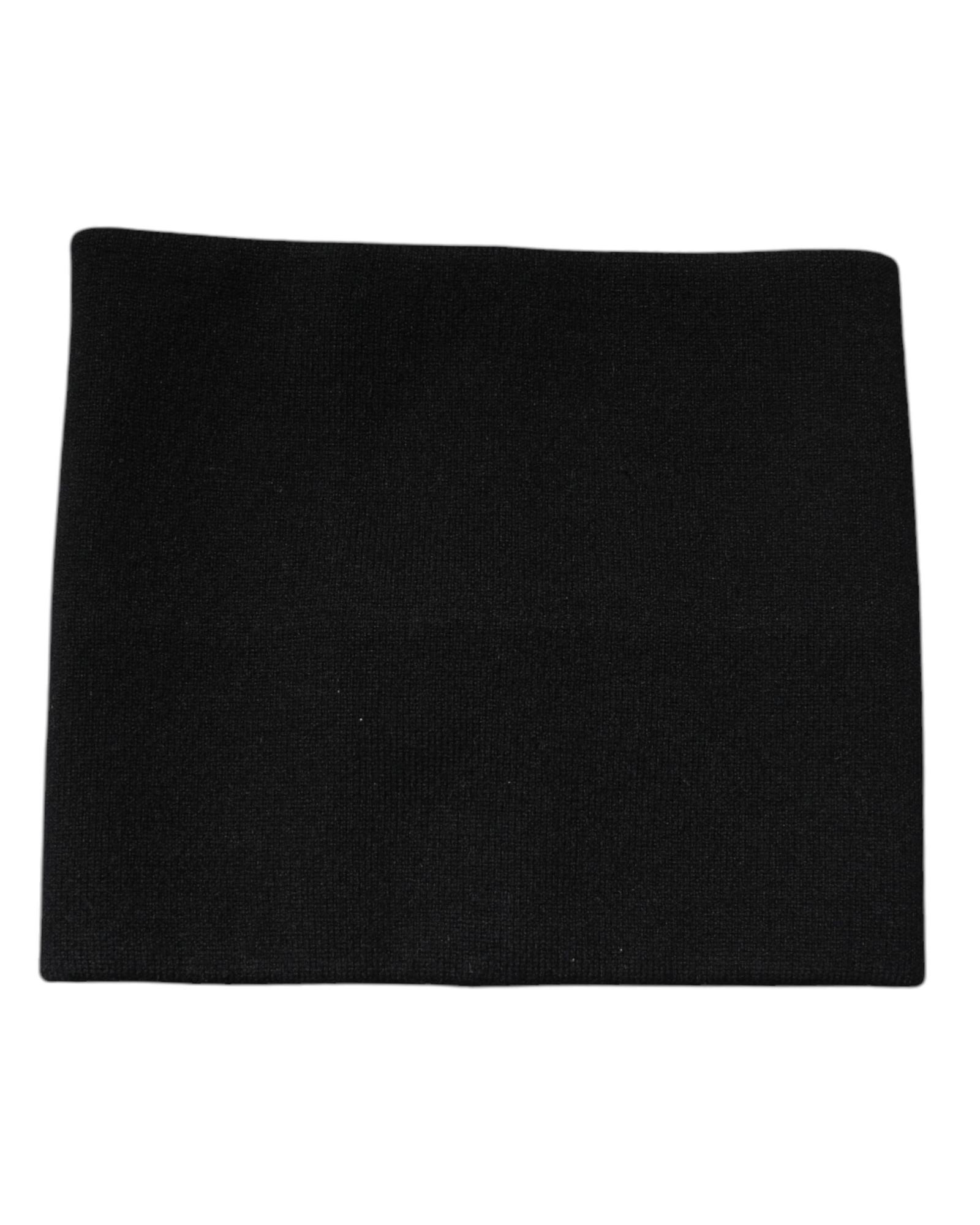 DOLCE & GABBANA Cashmere Scarf- Black Scarves