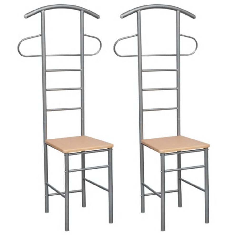 VidaXL Gentleman's Valet Chairs 2 pcs Metal