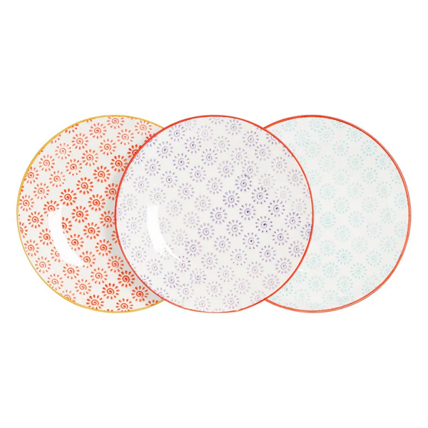 6 Piece Side Plates blue,indigo,red