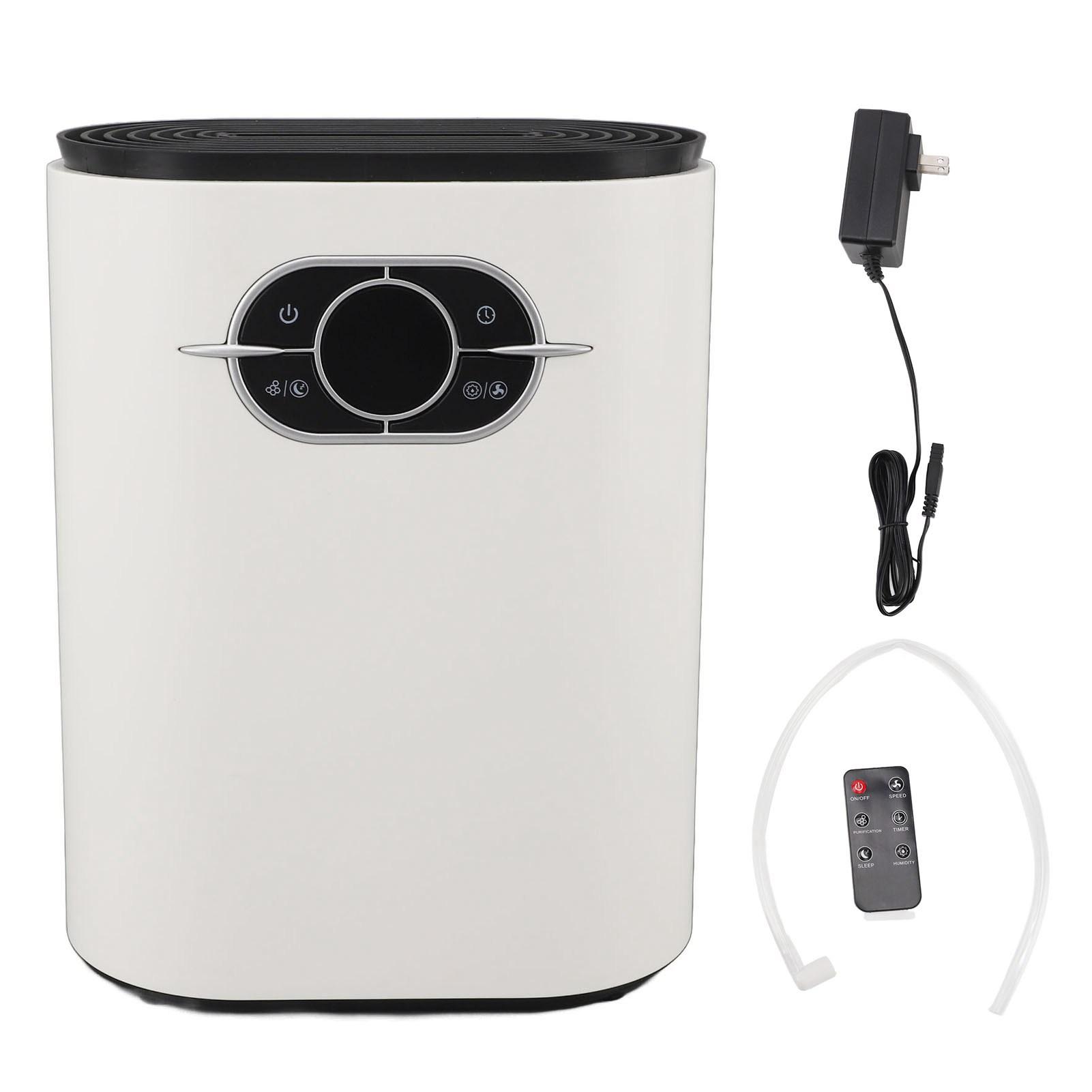 Vestidos Dehumidifiers for Home 1.2L Quiet Dehumidifier with Drain Hose Portable Small Dehumidifiers for US Plug